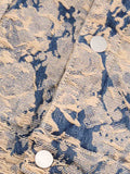 Jaqueta Distressed Jacquard Denim