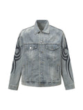 Jaqueta Retro Washed Totem Denim Jacket