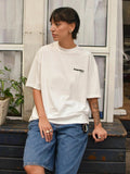 Camiseta Boxy Peach