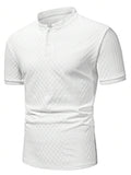 Camiseta Henley Diamond Texture