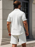 Conjunto CasualCool Conjunto de Camisa e Shorts Casuais de Verão