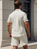 Conjunto CasualCool Conjunto de Camisa e Shorts Casuais de Verão