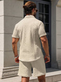 Conjunto CasualCool Conjunto de Camisa e Shorts Casuais de Verão