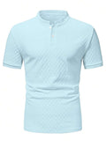 Camiseta Henley Diamond Texture
