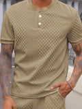 Camiseta Henley Diamond Texture