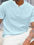 Camiseta Henley Diamond Texture