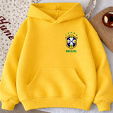 Moletom Canguru Estampa Brasil Escudo
