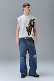 Calça EGHO Guerrilla Denim Flared (Blue)