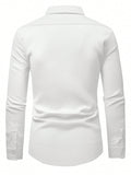 Camisa clássica social elegance manga comprida