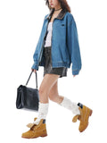Jaqueta Heavy Washed Denim Work