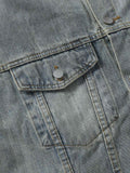 Jaqueta Retro Washed Totem Denim Jacket