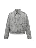 Jaqueta Tie-Dye Denim Bomber
