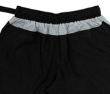 Angled Nylon Shorts In Black