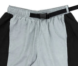 Angled Nylon Shorts In Grey