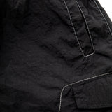 Backstitch Shorts Black