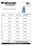 Calça Jeans Ursos Bordados