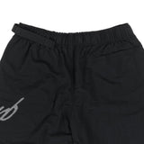 Cursive Nylon Shorts in Black
