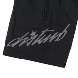 Cursive Nylon Shorts in Black