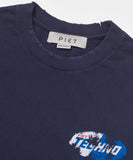 Camiseta Manga Longa Piet F.C - Vintage Blue/Laranja