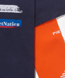 Camiseta Manga Longa Piet F.C - Vintage Blue/Laranja