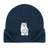 Lord Nermal Waffle Knit Beanie (Navy)