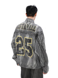 Jaqueta Thesupermade Hip-hop Distressed Washed Printed Denim - 2239