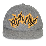 RIPNLIT 6 Panel Wool Strapback (Charcoal)