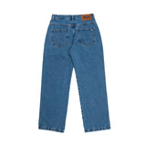 Jeans Pants Logo Line Blue