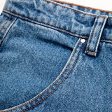 Jeans Pants Logo Line Blue