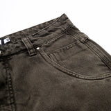 Jeans Pants Logo Line Desert Green