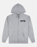 MAG LOGO - ZIP UP HOODIE - GREY