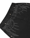 BERMUDA JEANS CURVALÍNEA CINTO TRIBAL