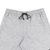 Outline Map Mesh Shorts in Grey