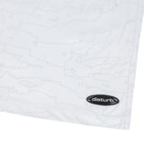 Outline Map Mesh Shorts in White