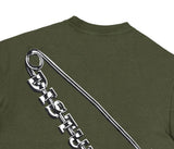 Safety Pin T-Shirt In Dark Green