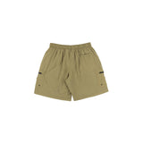 Plain Cargo Nylon Shorts in Beige