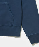 Distressed Camo Studded Hoodie Navy