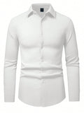 Camisa clássica social elegance manga comprida