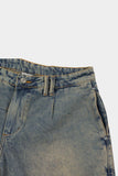 Calça Barra Crew Jeans Marmorizada (Blue)