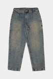 Calça Barra Crew Jeans Marmorizada (Blue)