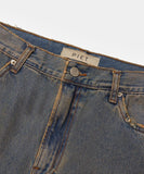Dirty Straight Leg Denim Trousers