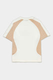 Camiseta Barra Crew B Garça Recortada (Off White)