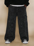 Calça SUMWON Denim Reta Anos 90 com Painéis Curvos
