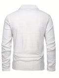 Camisa Polo de Manga Longa Casual