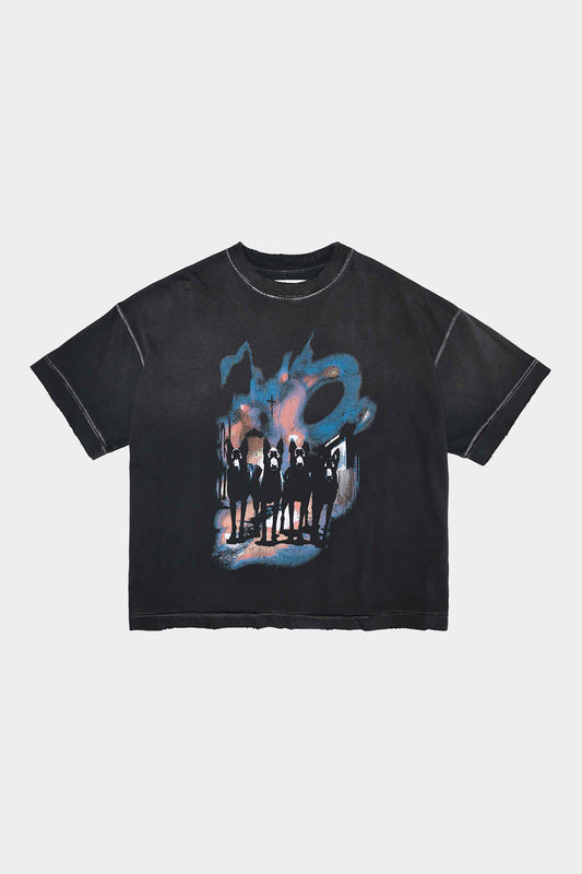 Camiseta EGHO Boxy Dogtown (Faded Black)