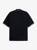 Camiseta Elegant Pearl-Embellished Oversized