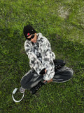 Jaqueta Heavy-Duty Faux Lambswool Tie-Dye Urban
