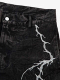 Calça High Street Hip-hop Distressed
