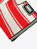 Thesupermade Vintage Striped Baseball Short-sleeved Knit Sweater - 2249