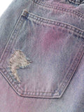 Shorts Distressed Tie-Dye Denim